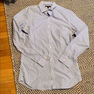 Banana republic light blue gingham dress shirt